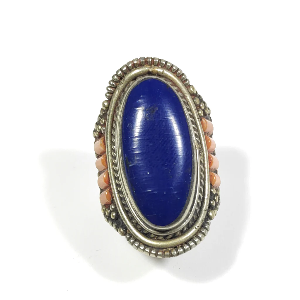 ANELLO ETNICO in metallo bianco - NAMERI