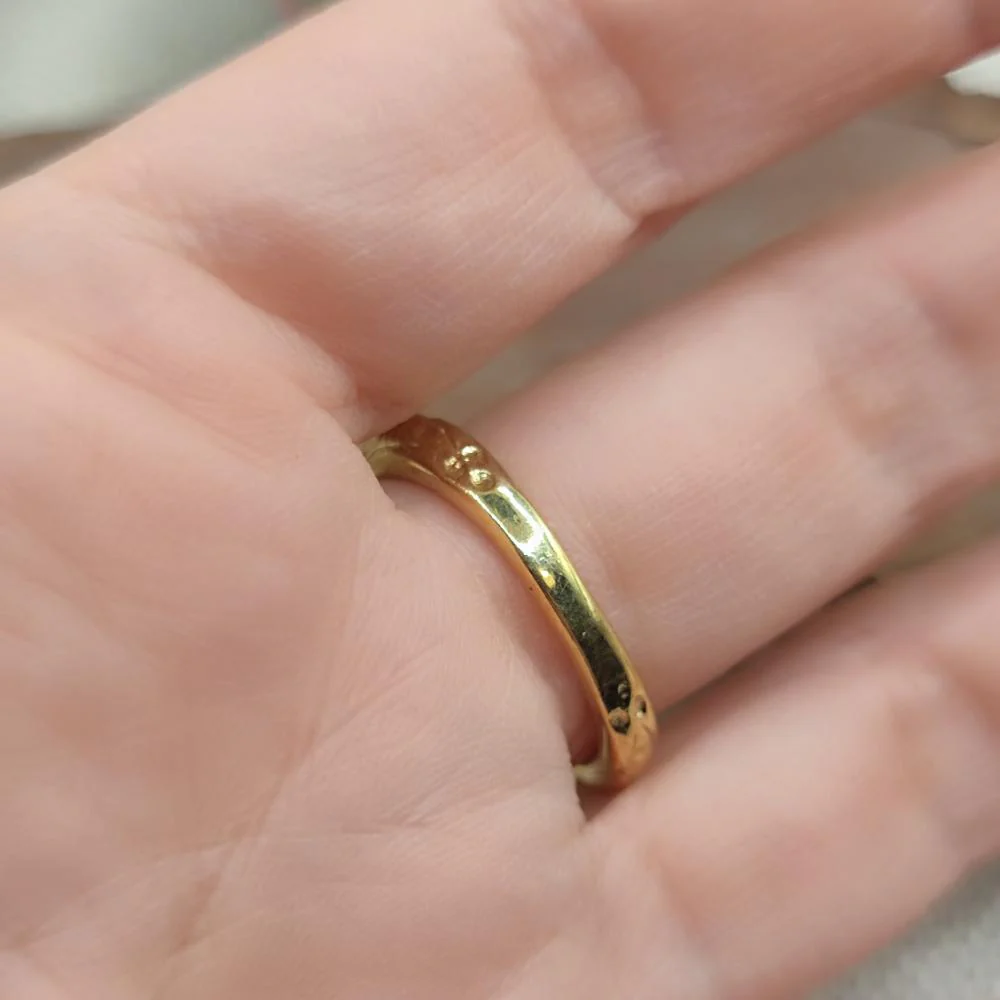ANELLO etnico in ottone con teste di serpenti - PARVATIPURA - Image 3