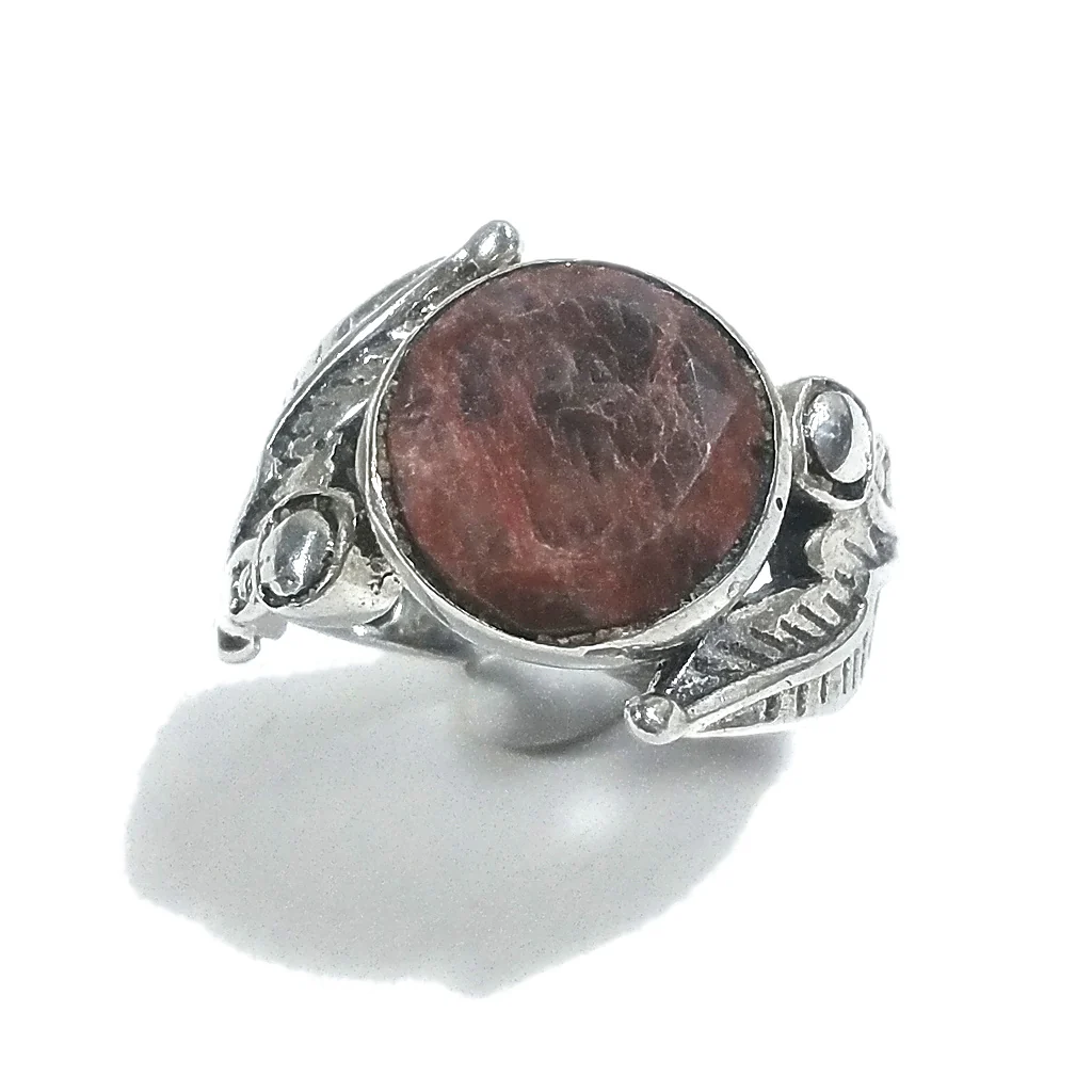 Anello fascia in argento 925 ANELLO artigianale Ametista | ANELLI ARGENTO | Anello piuma - Image 6