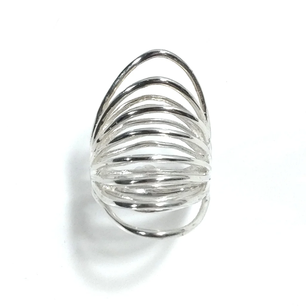 Anello fascia in argento 925 ANELLO artigianale - NIRA - Image 3