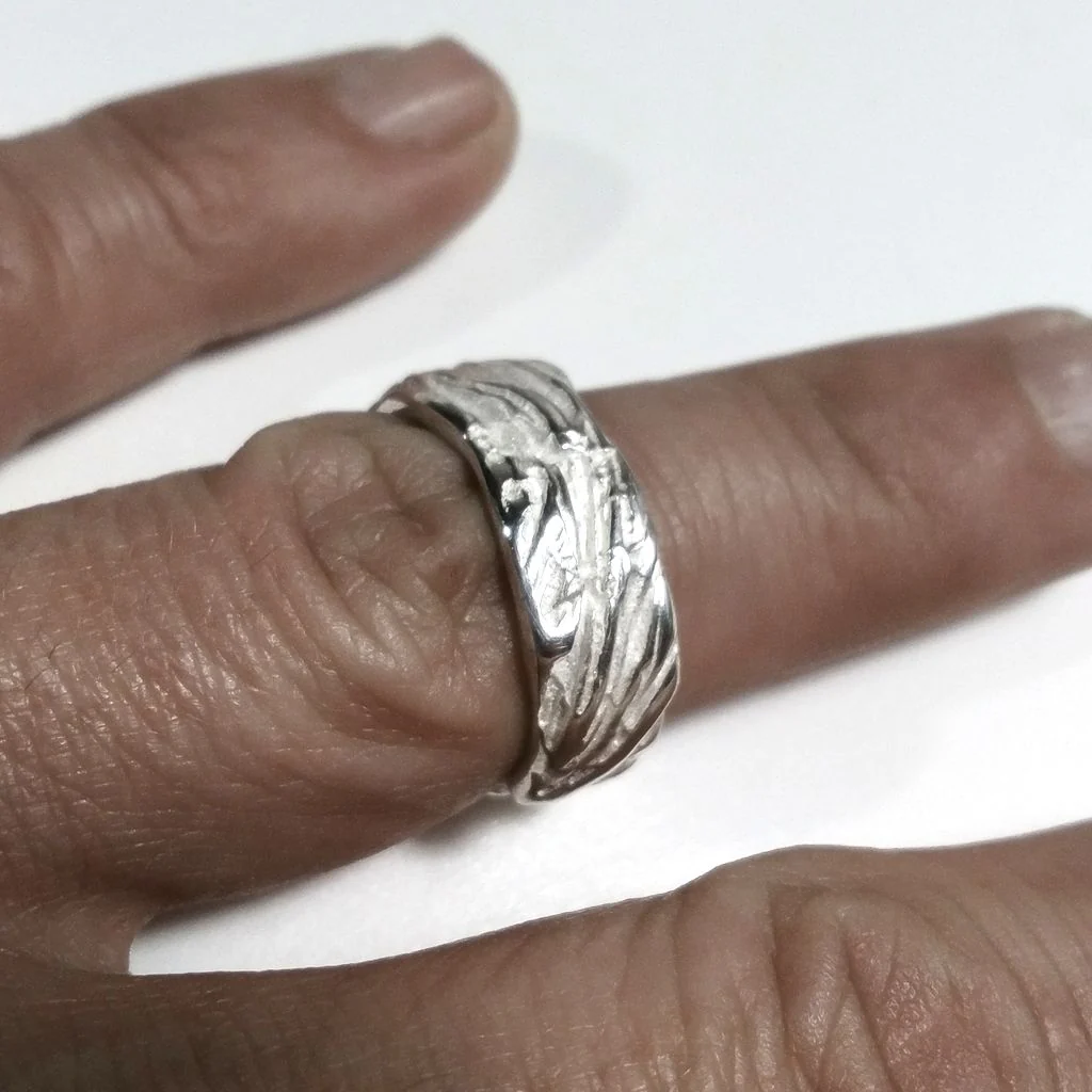 Anello fascia in argento 925 Anello d'argento | GIOIELLI ARGENTO | FASCIA satinata - Image 2