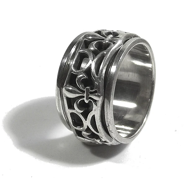 ANELLO antistress ISHAAN a fascia in argento 925 - Image 4