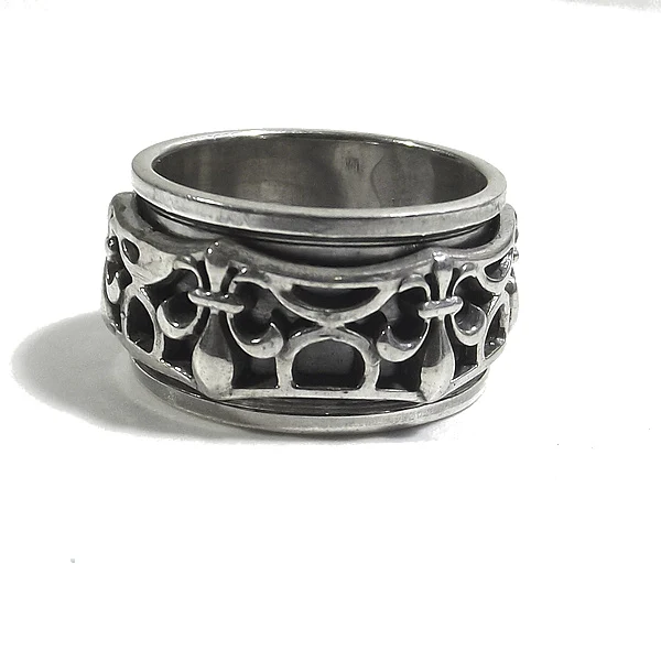 ANELLO antistress ISHAAN a fascia in argento 925 - Image 5