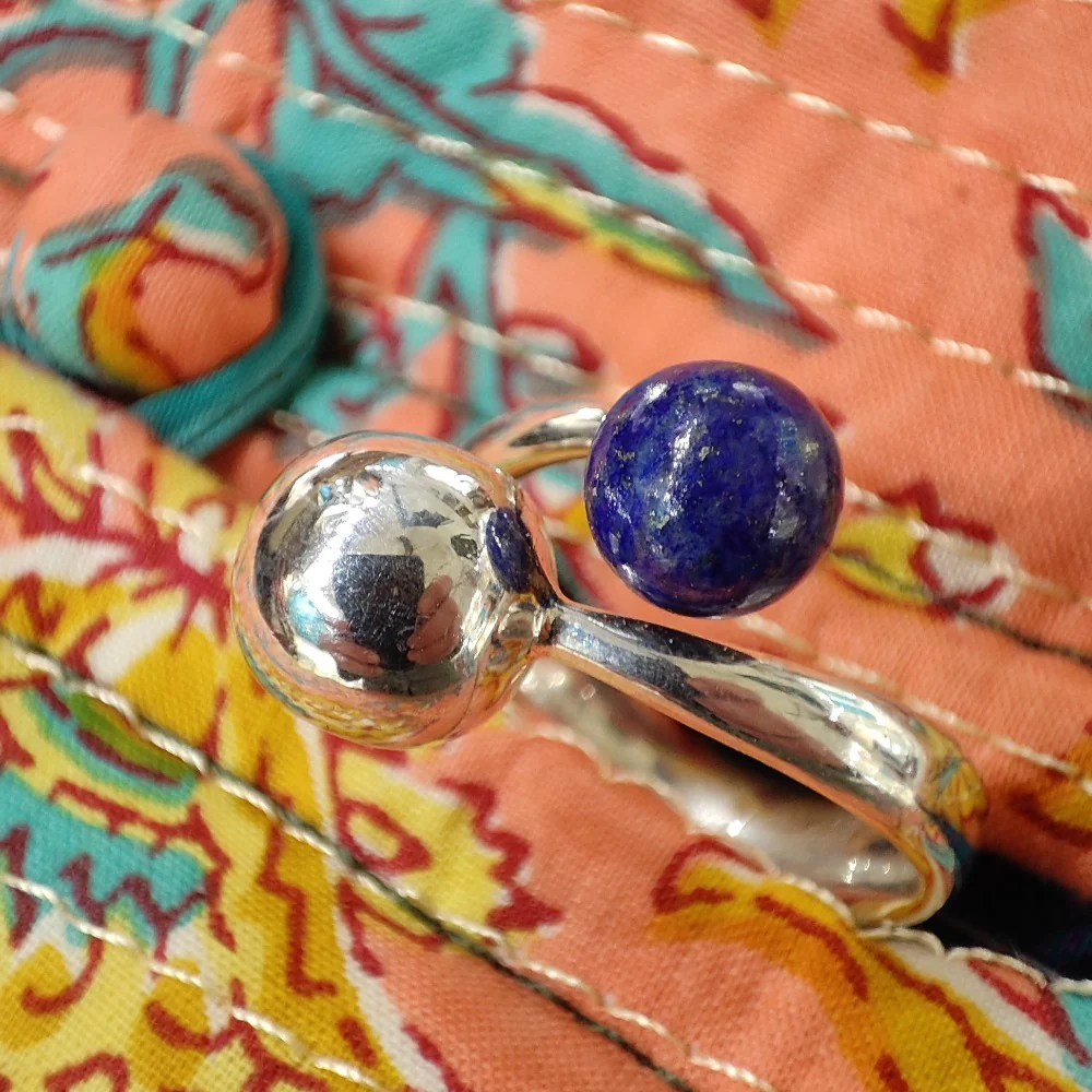 Anello fascia in argento 925 con pietra - TWISTER - Image 17