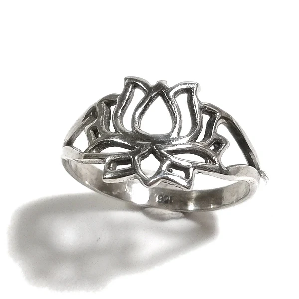Anello FIORE di LOTO LASA in argento 925 anello artigianale | fiore di loto - Image 3