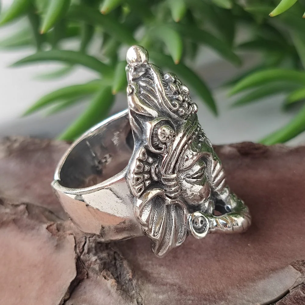 Anello in argento 925 con GANESH - DUDRA - Image 4