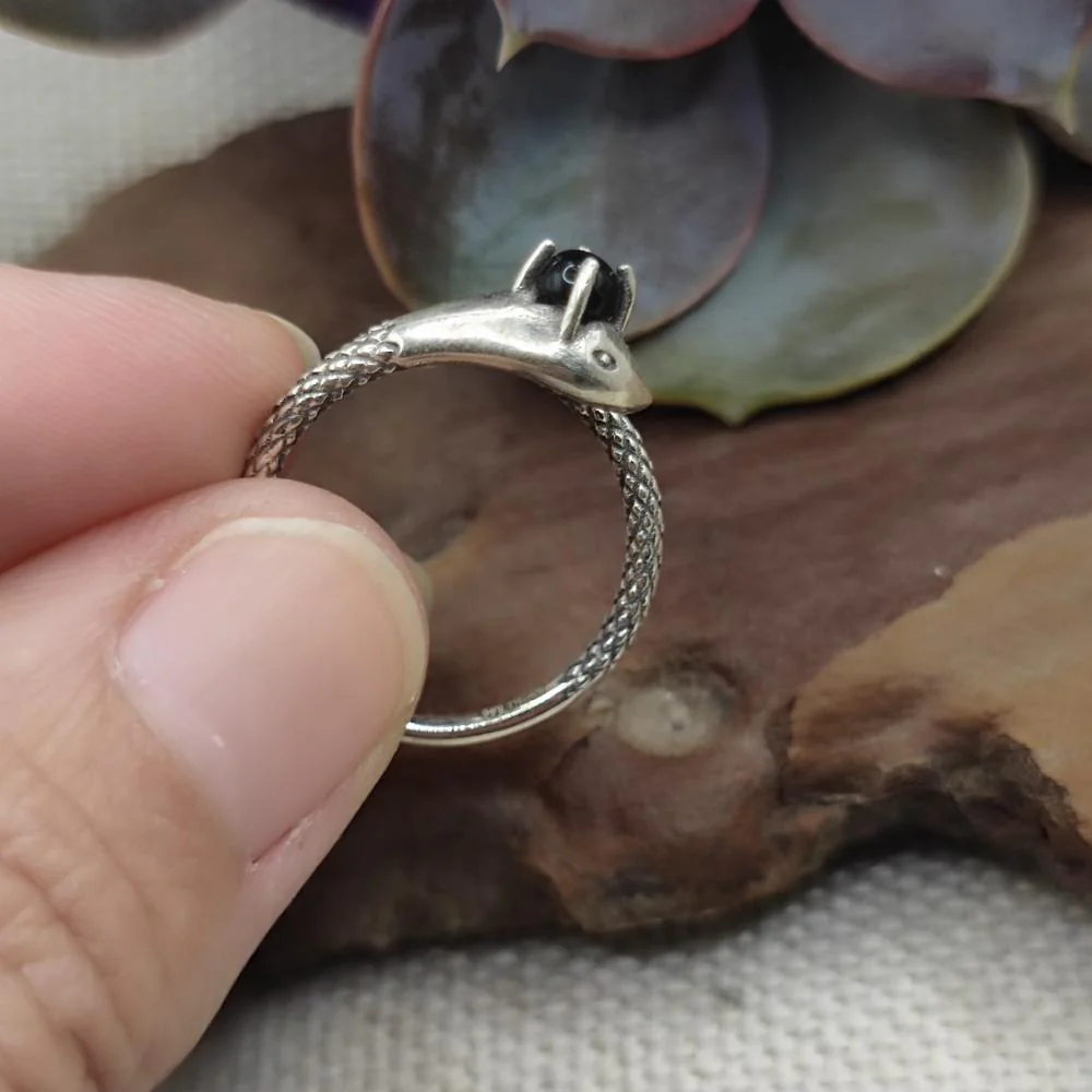 Anello in argento 925 con pietra e serpente - BESTAVARIPETA - Image 10