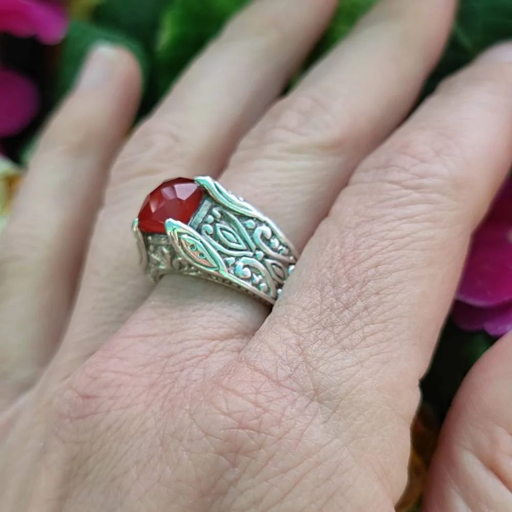 Anello in argento 925 con pietra - NENAVA - Image 4