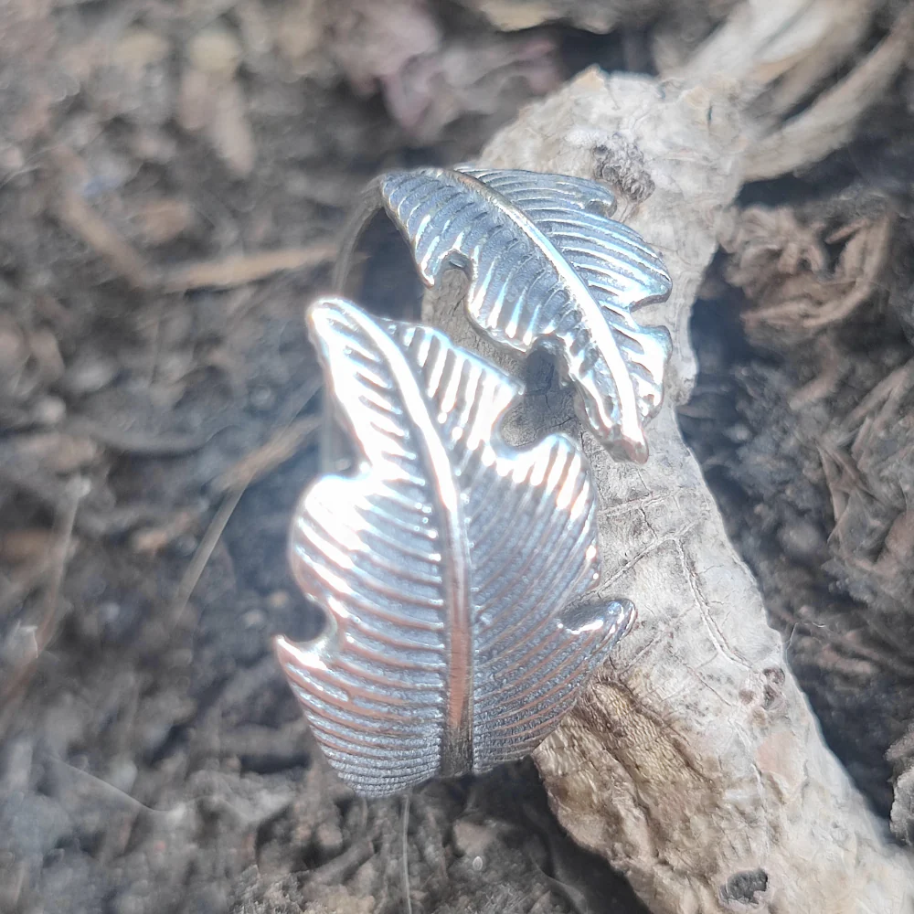 Anello in argento 925 con piuma - FEATHER - Image 6