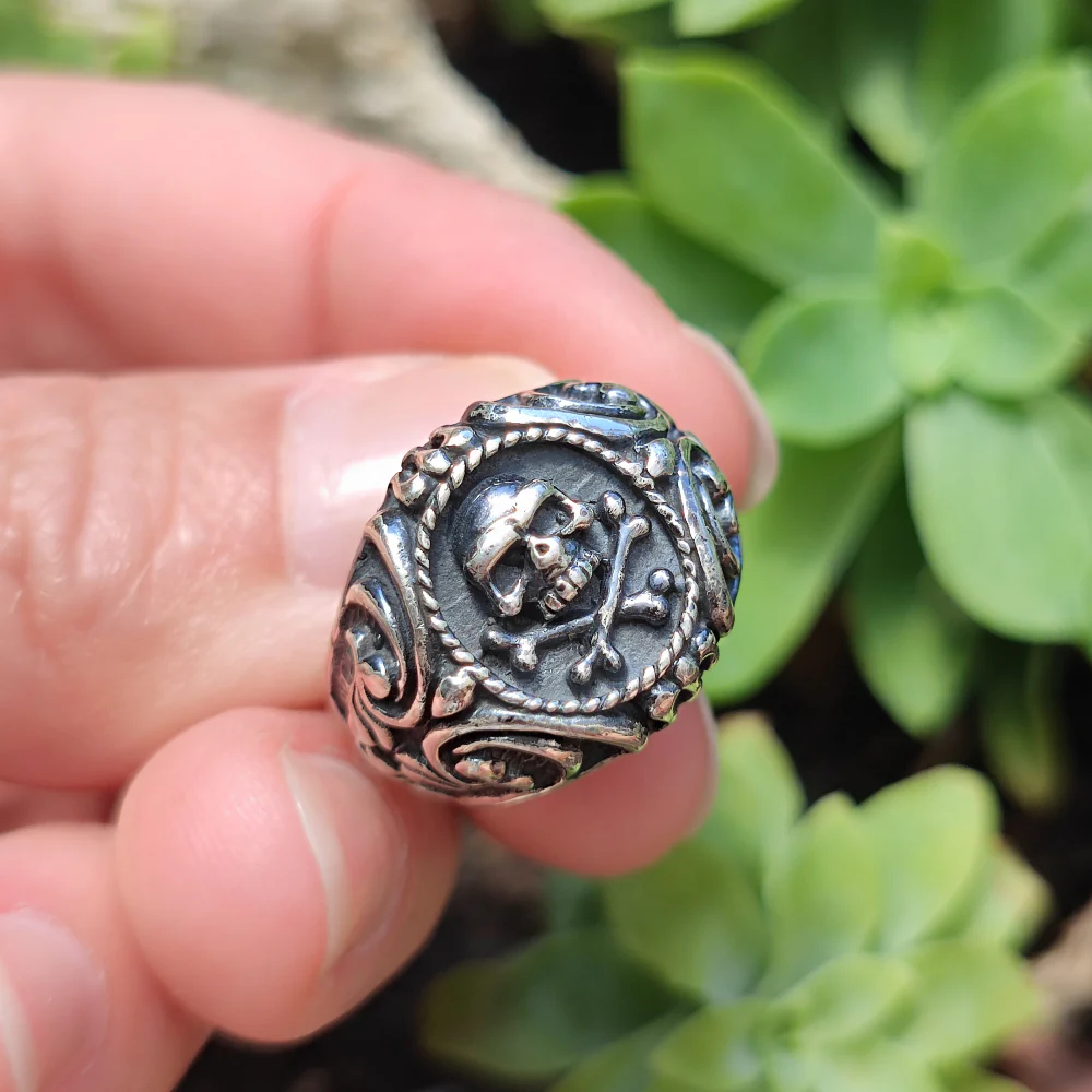 Anello in argento 925 con teschio - MAJAGAT - Image 5
