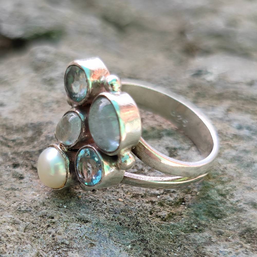 Anello in argento 925 multipietra - SHEO - Image 6