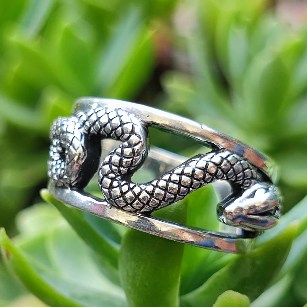 Anello in argento 925 serpenti - AMKHADI - Image 2