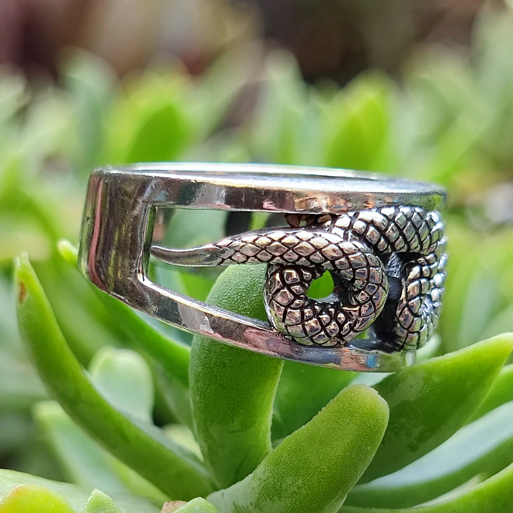 Anello in argento 925 serpenti - AMKHADI - Image 3