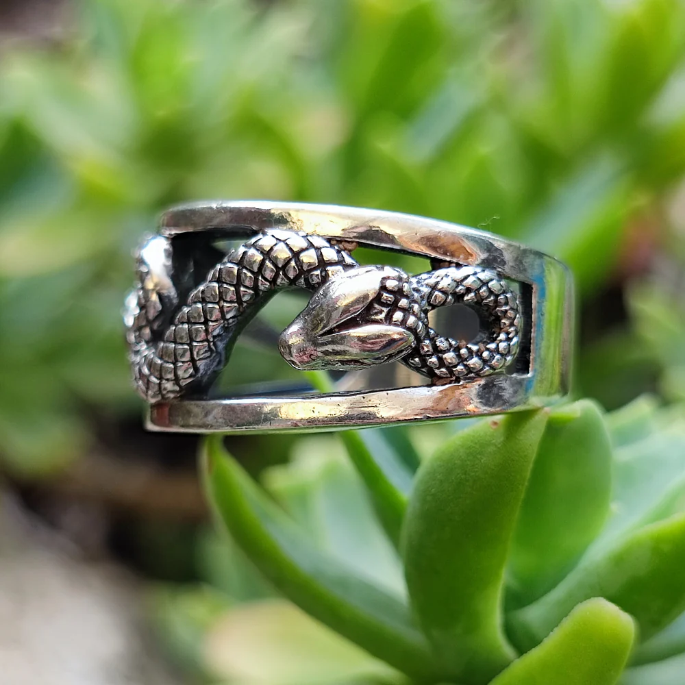 Anello in argento 925 serpenti - AMKHADI - Image 4