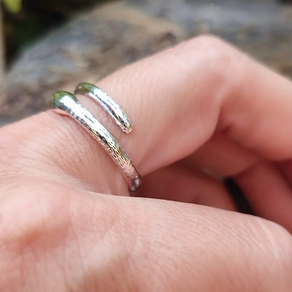 Anello in argento 925 serpenti - HIRMA - Image 3