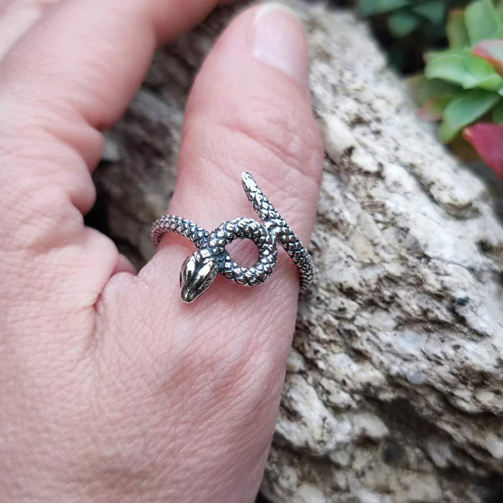 Anello in argento 925 serpenti - KHURD - Image 2