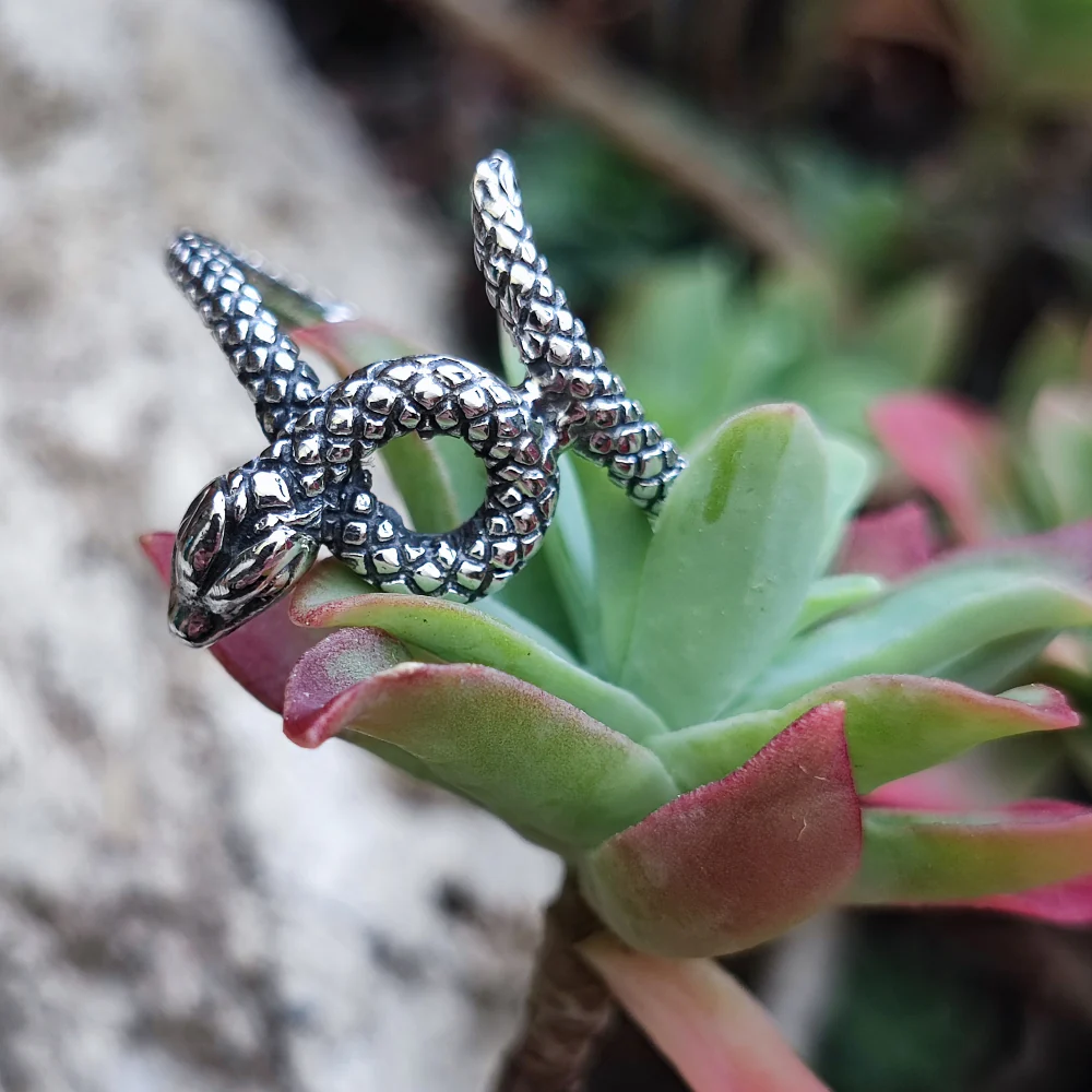 Anello in argento 925 serpenti - KHURD - Image 3