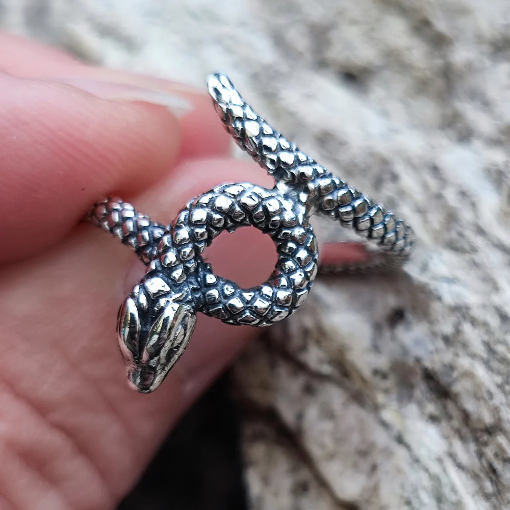 Anello in argento 925 serpenti - KHURD - Image 4