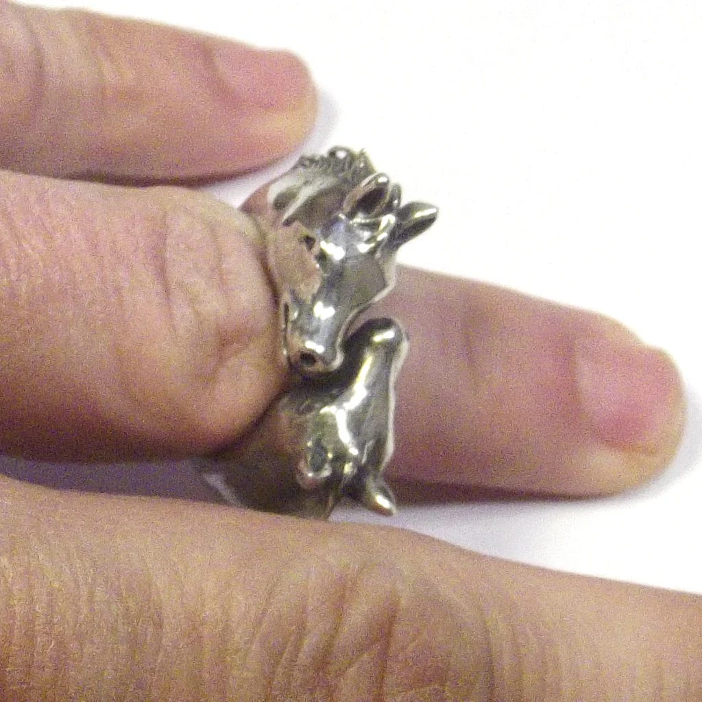 Anello in argento 925 testa di CAVALLO - contrariè - Image 4