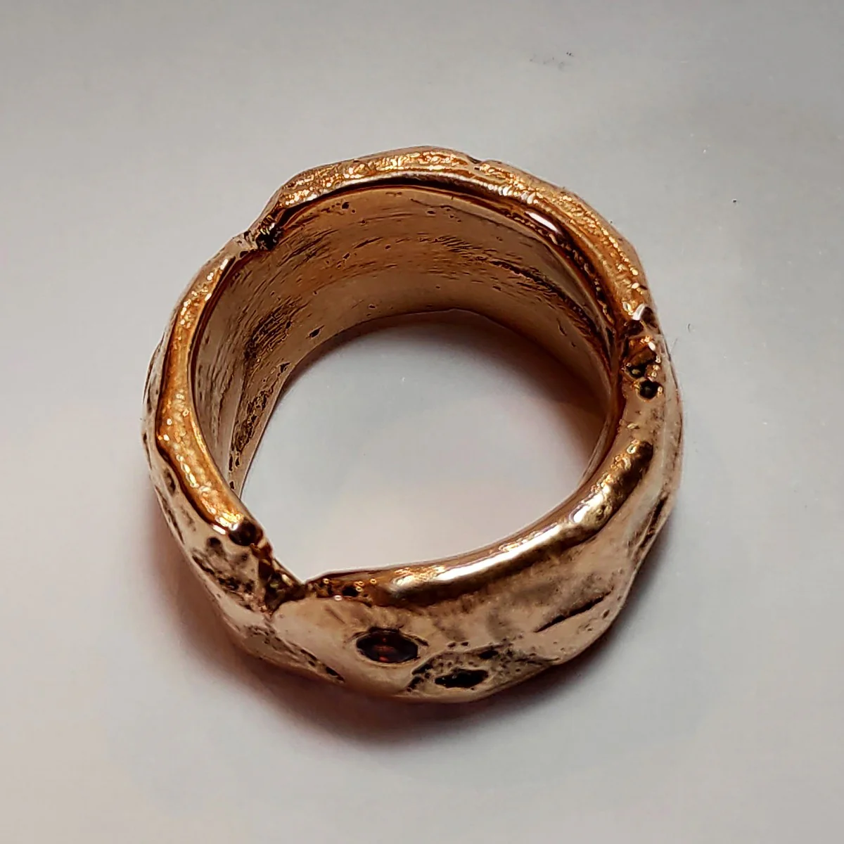 Anello in bronzo e granato - bronzeage1968 - Image 5