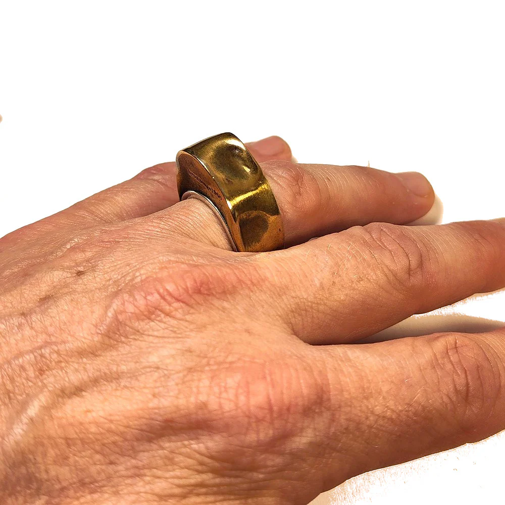 Anello BING in bronzo e argento 925 - bronzeage1968 - Image 2
