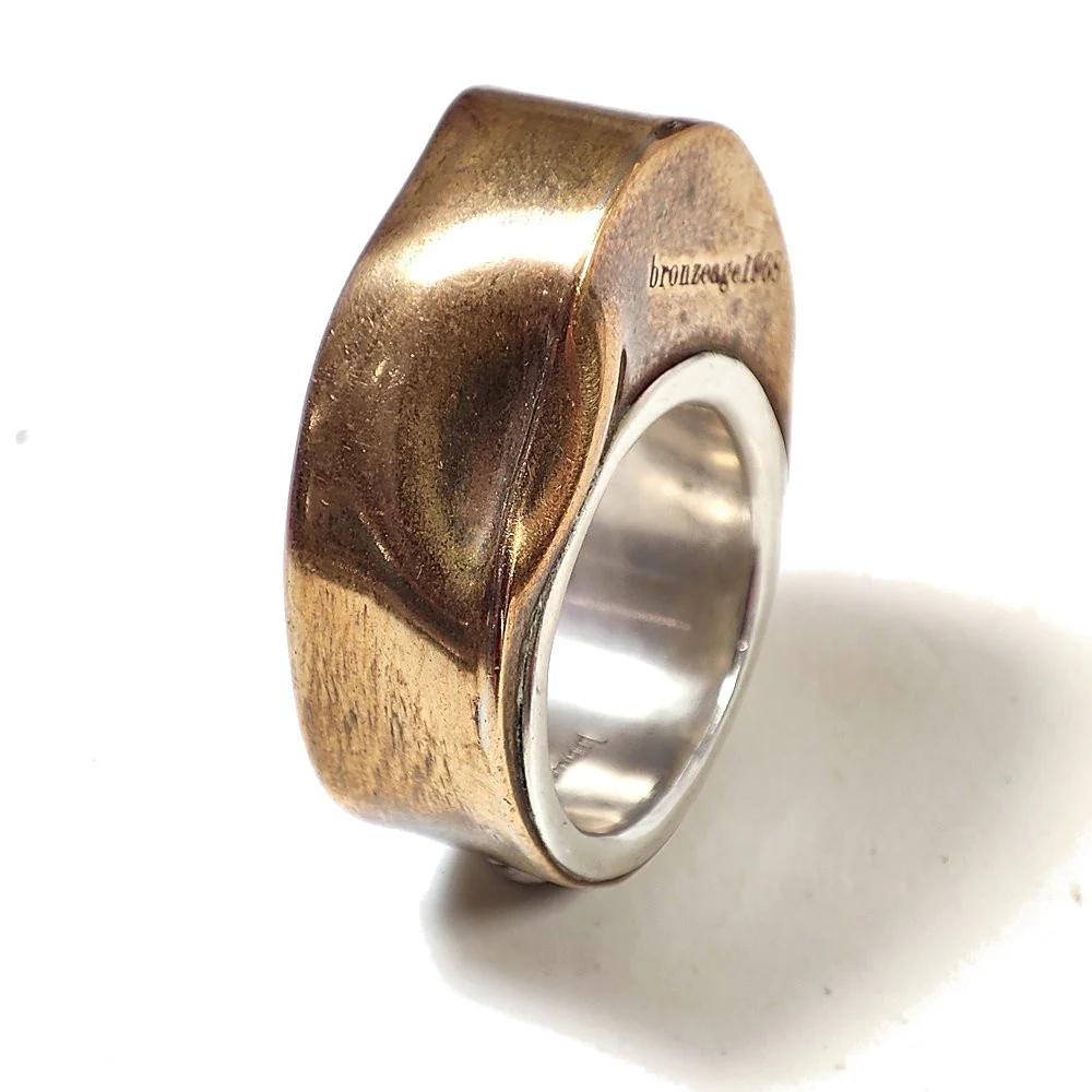 Anello BING in bronzo e argento 925 - bronzeage1968 - Image 4
