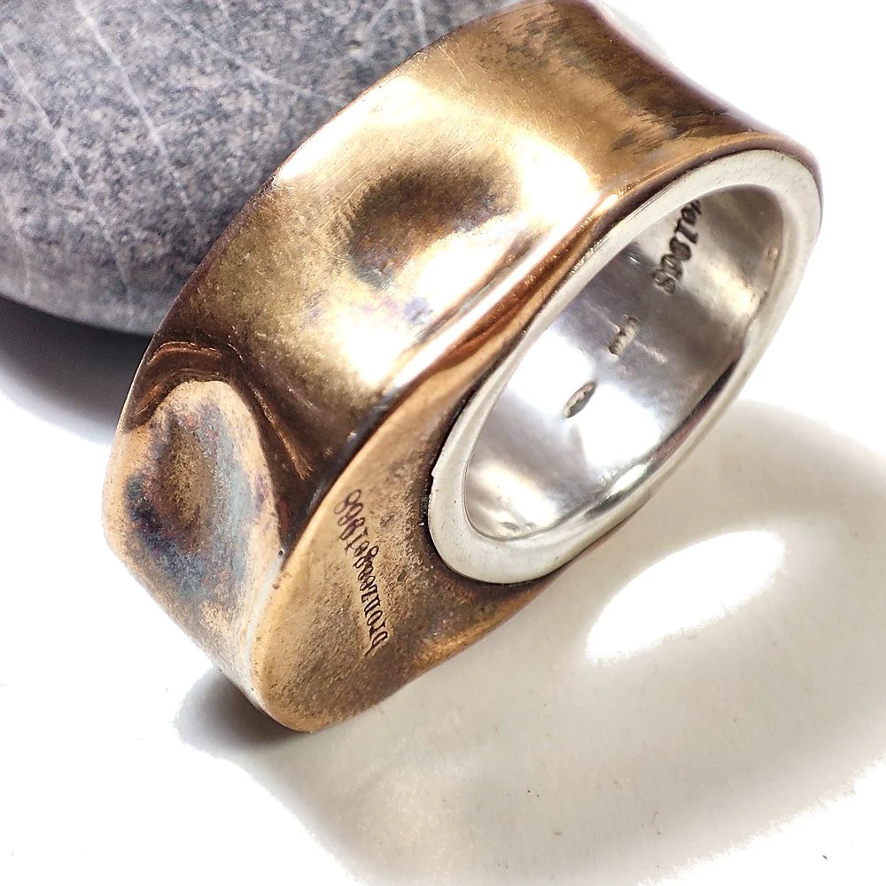 Anello BING in bronzo e argento 925 - bronzeage1968 - Image 5