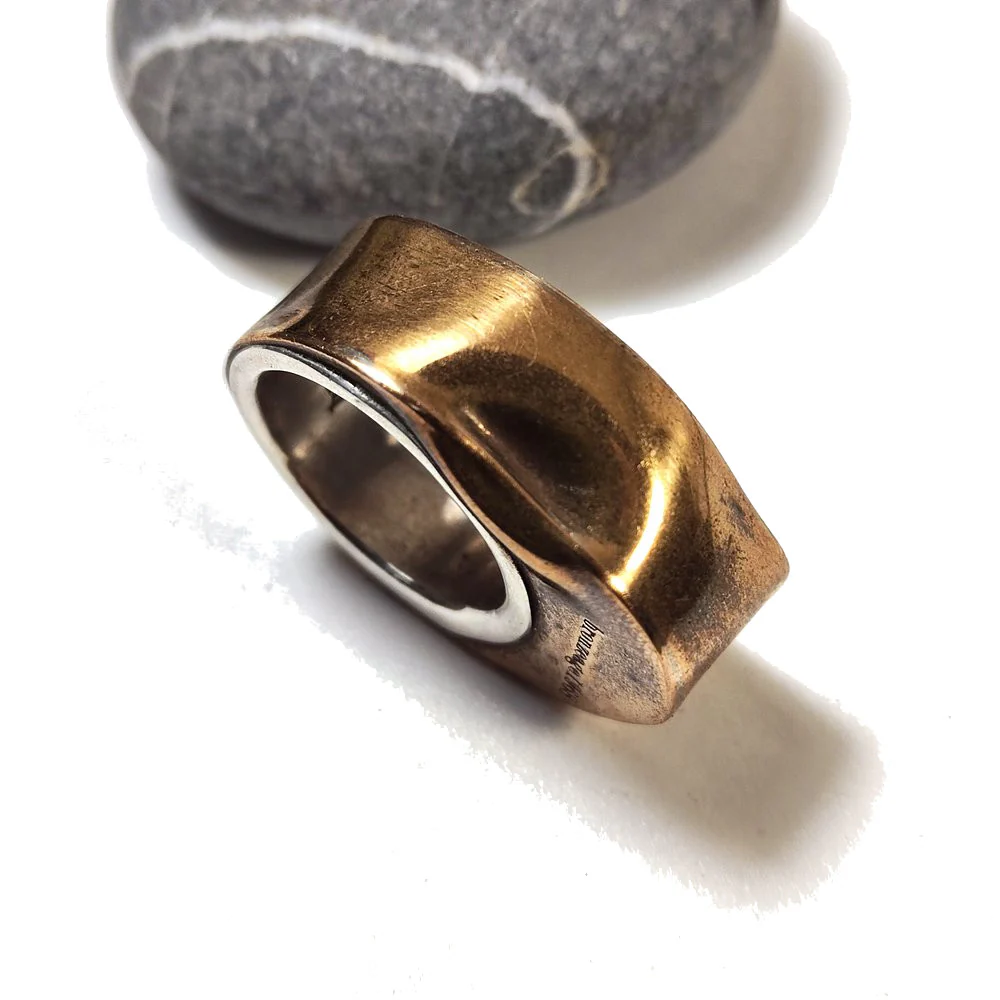 Anello BING in bronzo e argento 925 - bronzeage1968 - Image 7