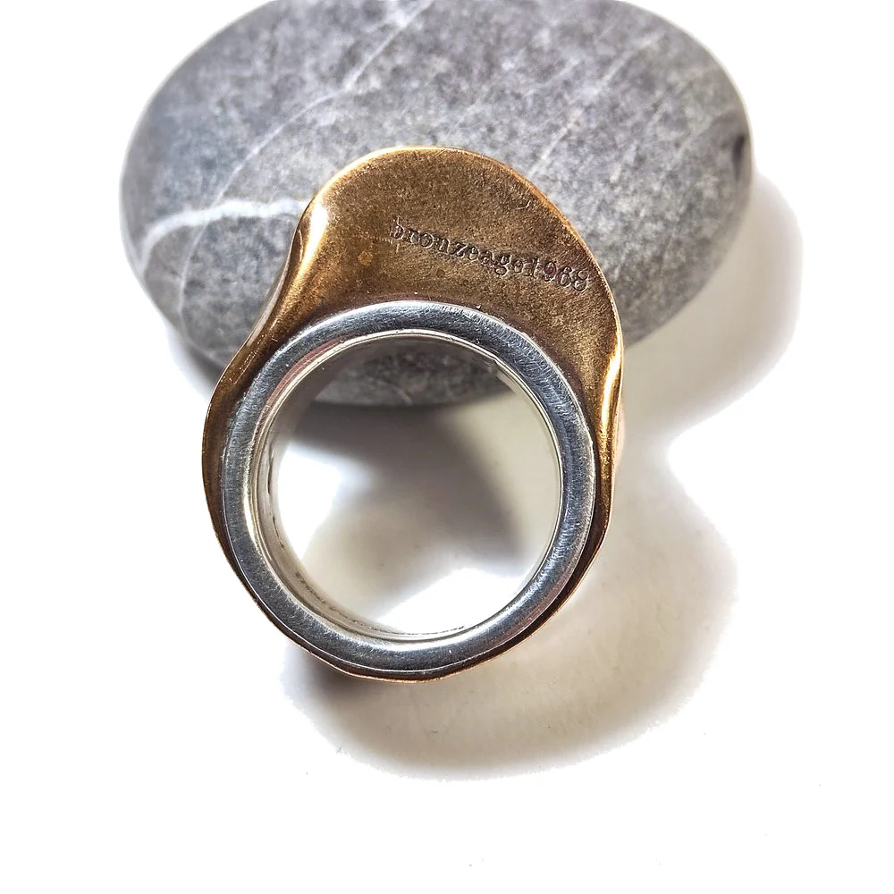 Anello BING in bronzo e argento 925 - bronzeage1968 - Image 8