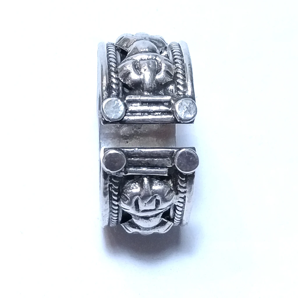 Anello Eka OM MANI PADME HUM argento - Image 2