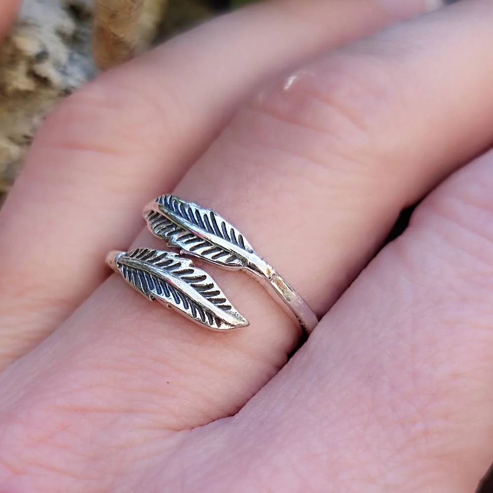 Anello Piuma artigianale in argento 925 - KANSAR - Image 2