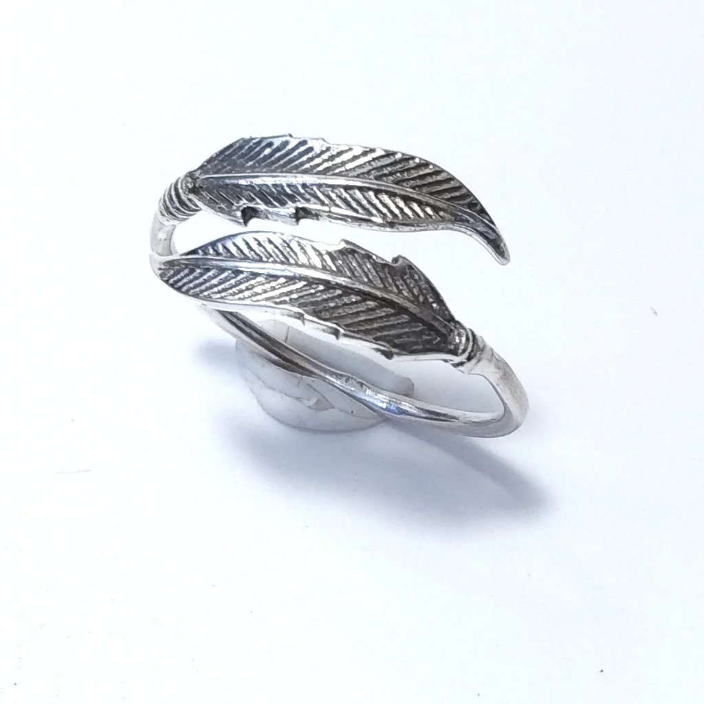 Anello regolabile con Piuma in Argento 925 - FET - Image 4