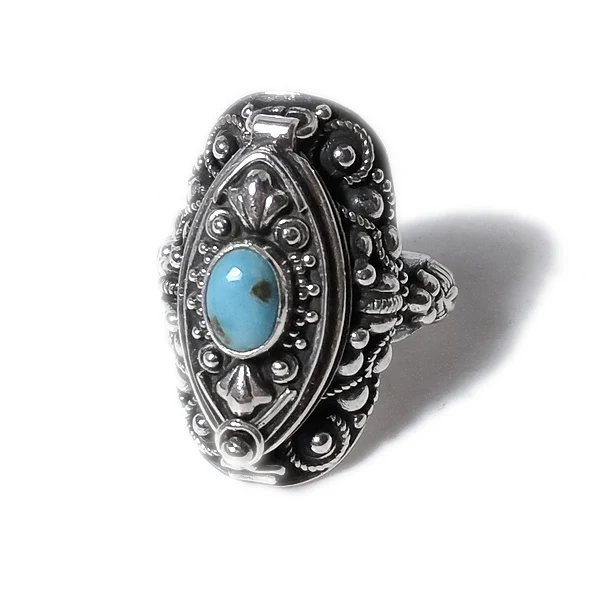 ANELLO POISON argento 925 veleno con pietra di luna - Image 7
