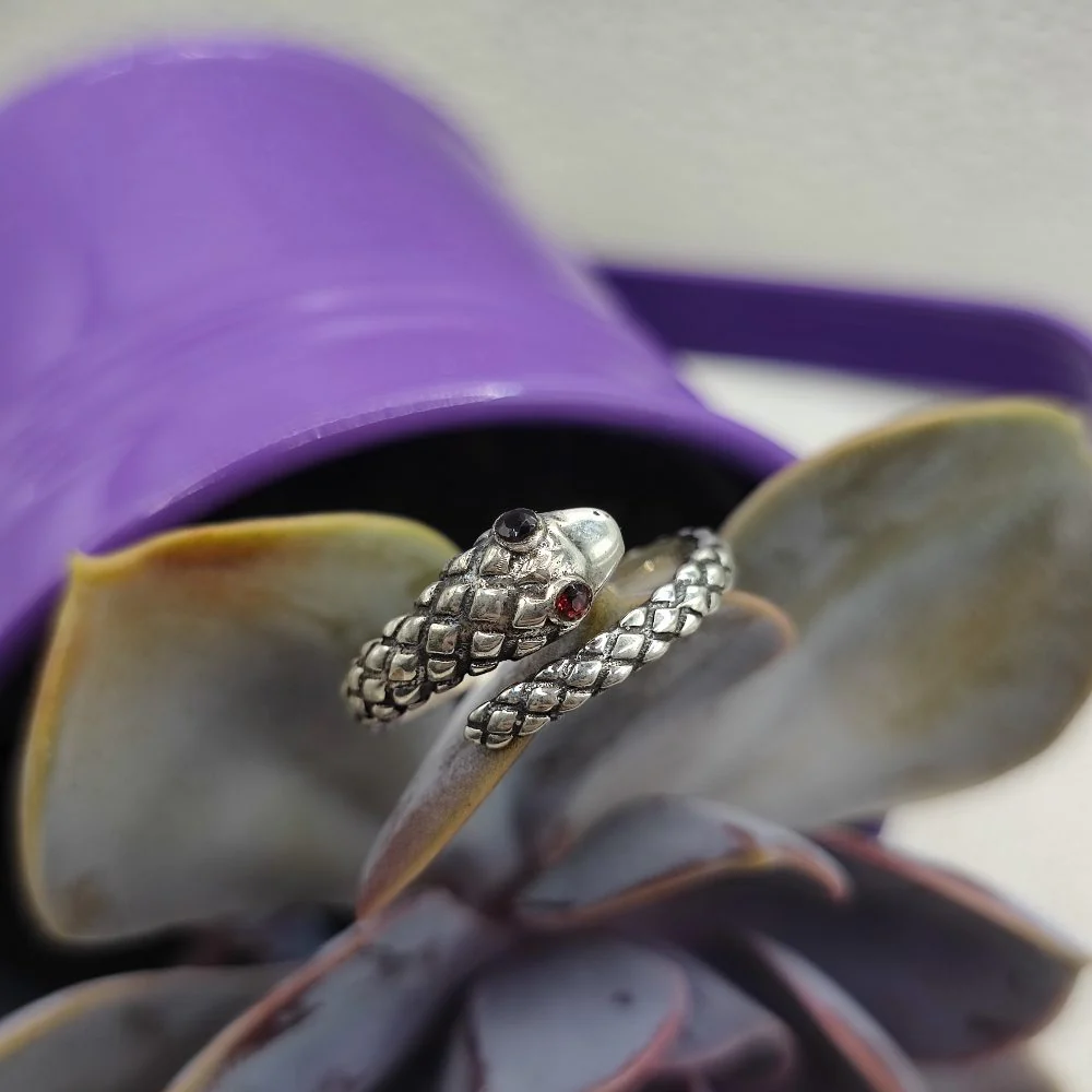 Anello serpente a fascia in argento 925 - GUDUR - Image 3