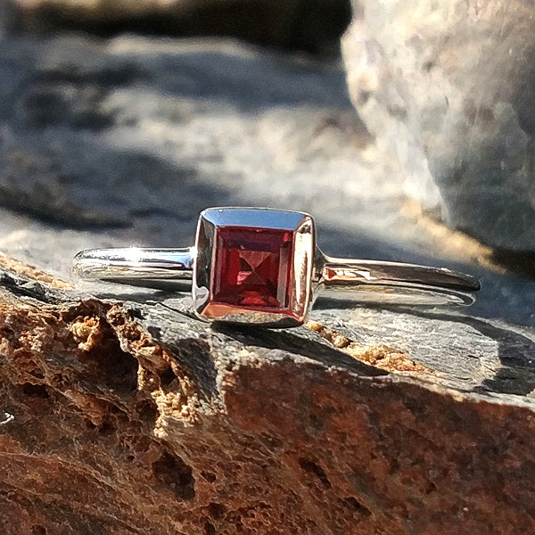 Anello sovrapponibile in argento 925 con pietra - DADO - Image 12