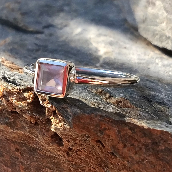 Anello sovrapponibile in argento 925 con pietra - DADO - Image 16