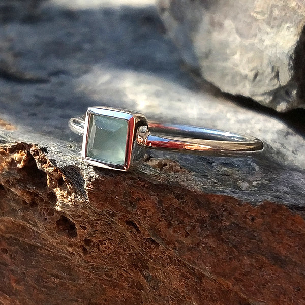 Anello sovrapponibile in argento 925 con pietra - DADO - Image 17