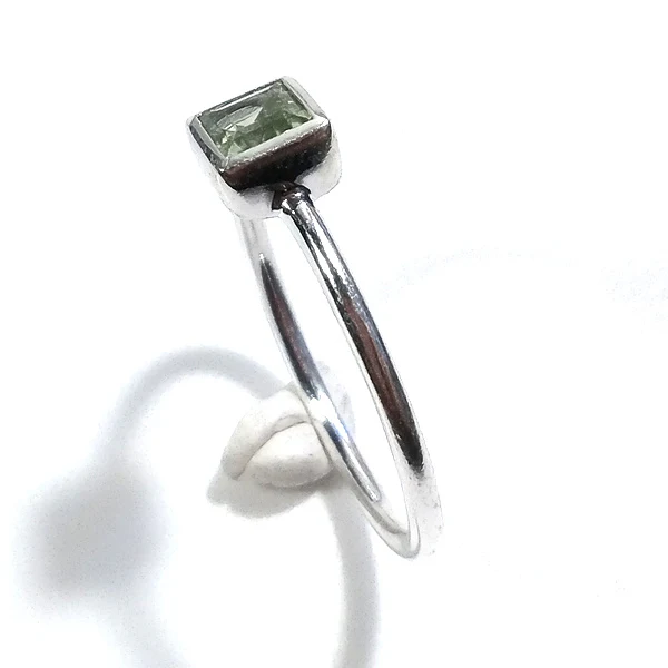 Anello sovrapponibile in argento 925 con pietra - DADO - Image 18