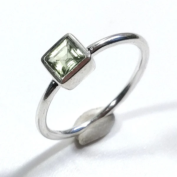 Anello sovrapponibile in argento 925 con pietra - DADO - Image 19
