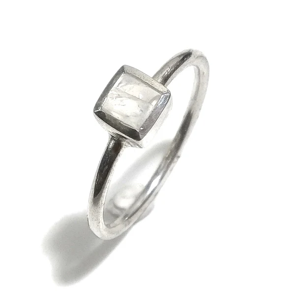 Anello sovrapponibile in argento 925 con pietra - DADO - Image 20