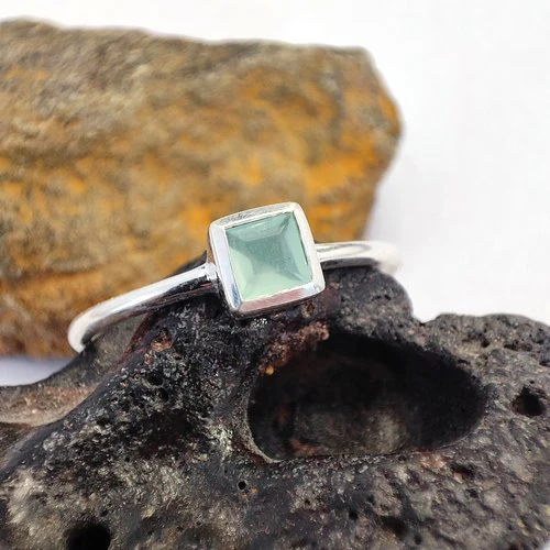 Anello sovrapponibile in argento 925 con pietra - DADO - Image 21