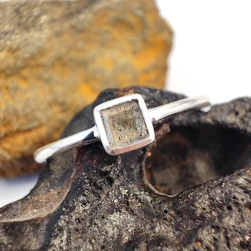 Anello sovrapponibile in argento 925 con pietra - DADO - Image 24