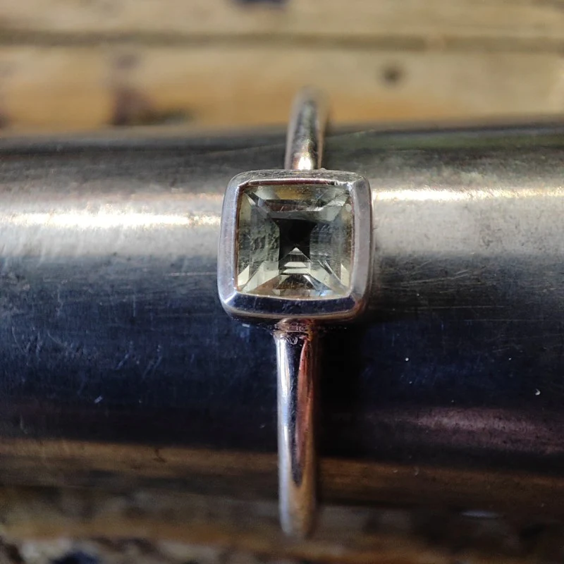 Anello sovrapponibile in argento 925 con pietra - DADO - Image 25