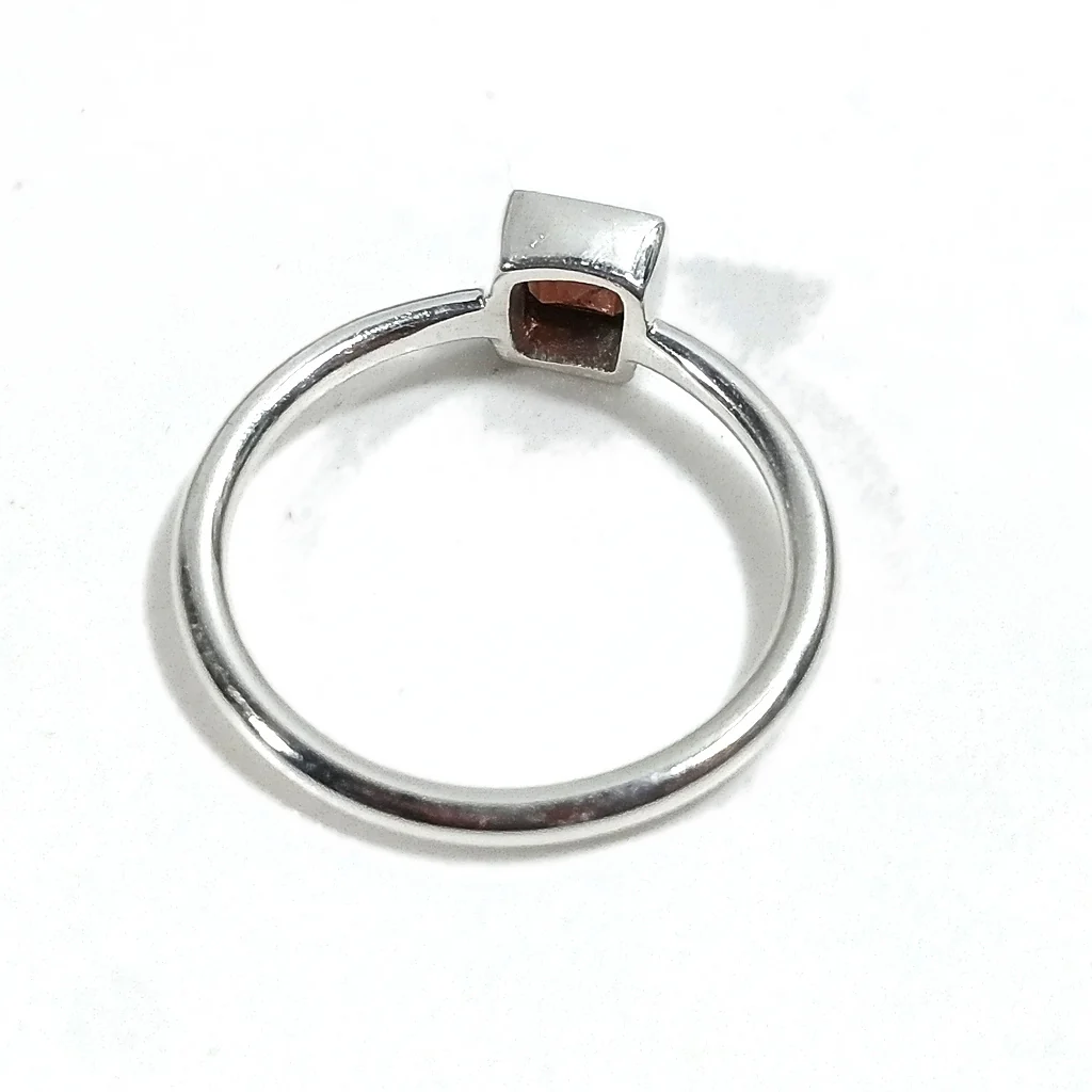 Anello sovrapponibile in argento 925 con pietra - DADO - Image 6