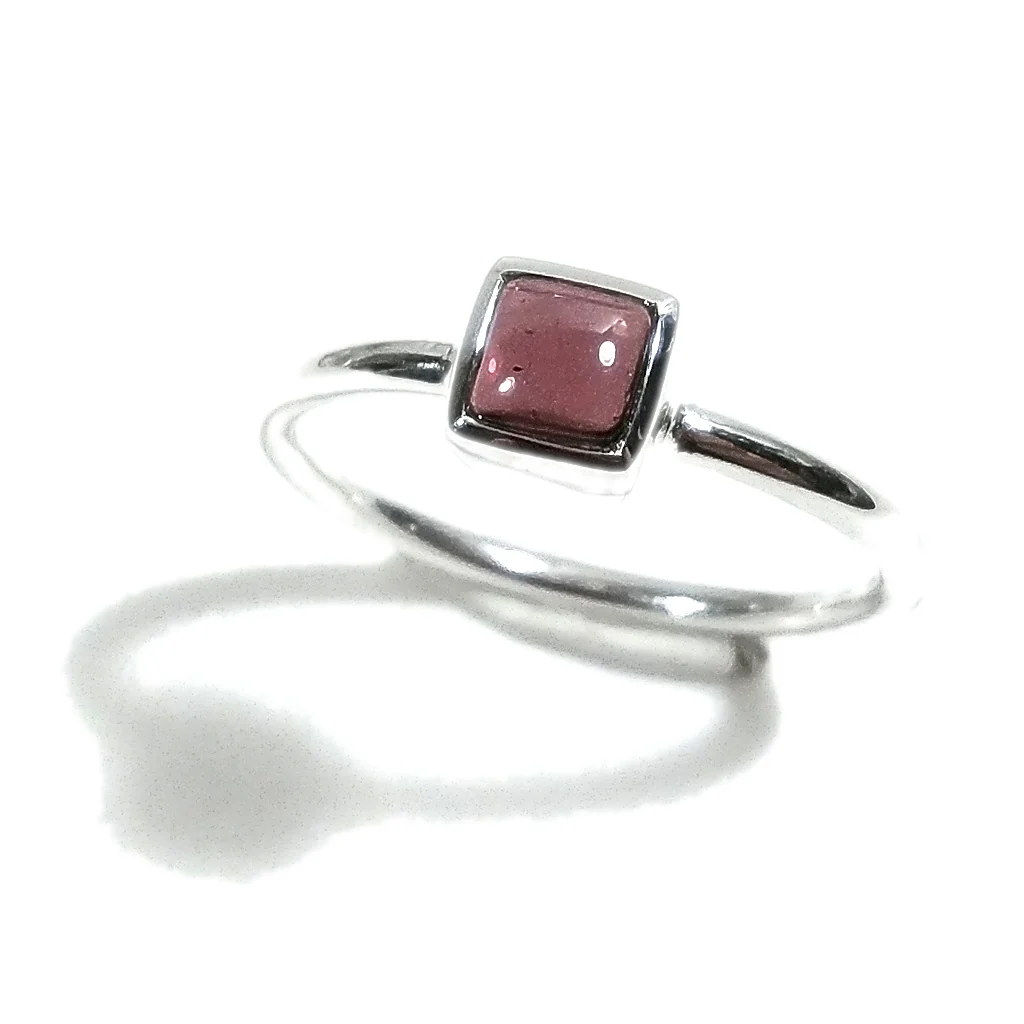 Anello sovrapponibile in argento 925 con pietra - DADO - Image 9