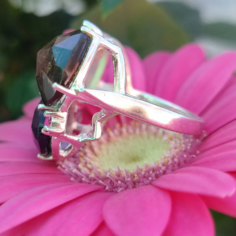 Anello in argento 925 artigianale con pietre - TIFFANY - Image 16