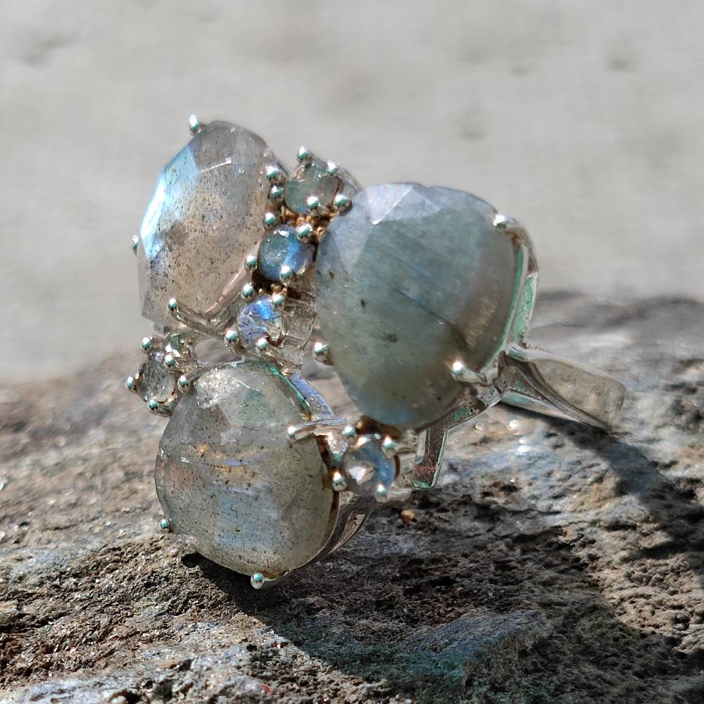 Anello in argento 925 artigianale con pietre - TIFFANY - Image 23