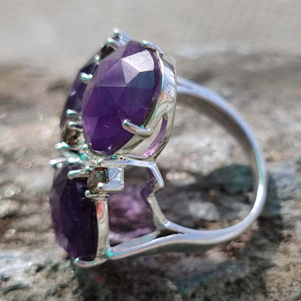 Anello in argento 925 artigianale con pietre - TIFFANY - Image 30
