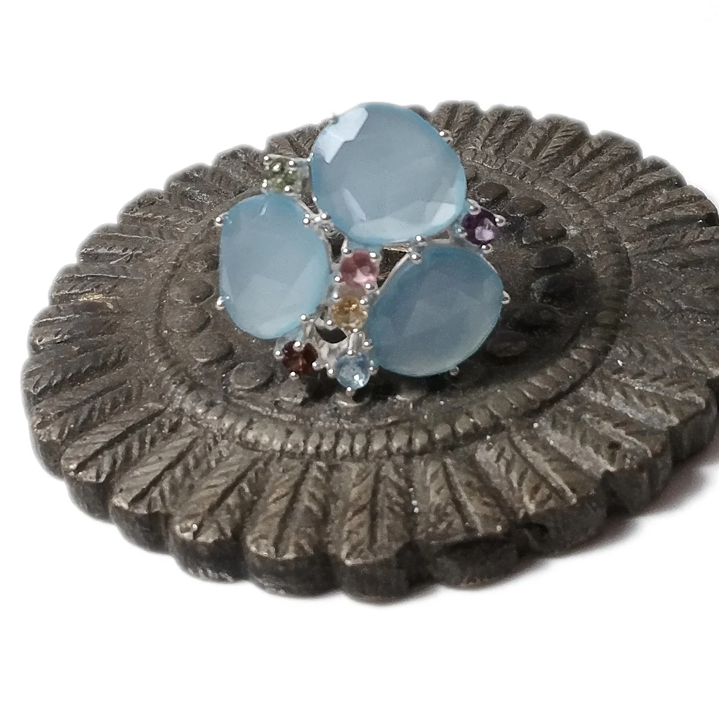 Anello in argento 925 artigianale con pietre - TIFFANY - Image 5