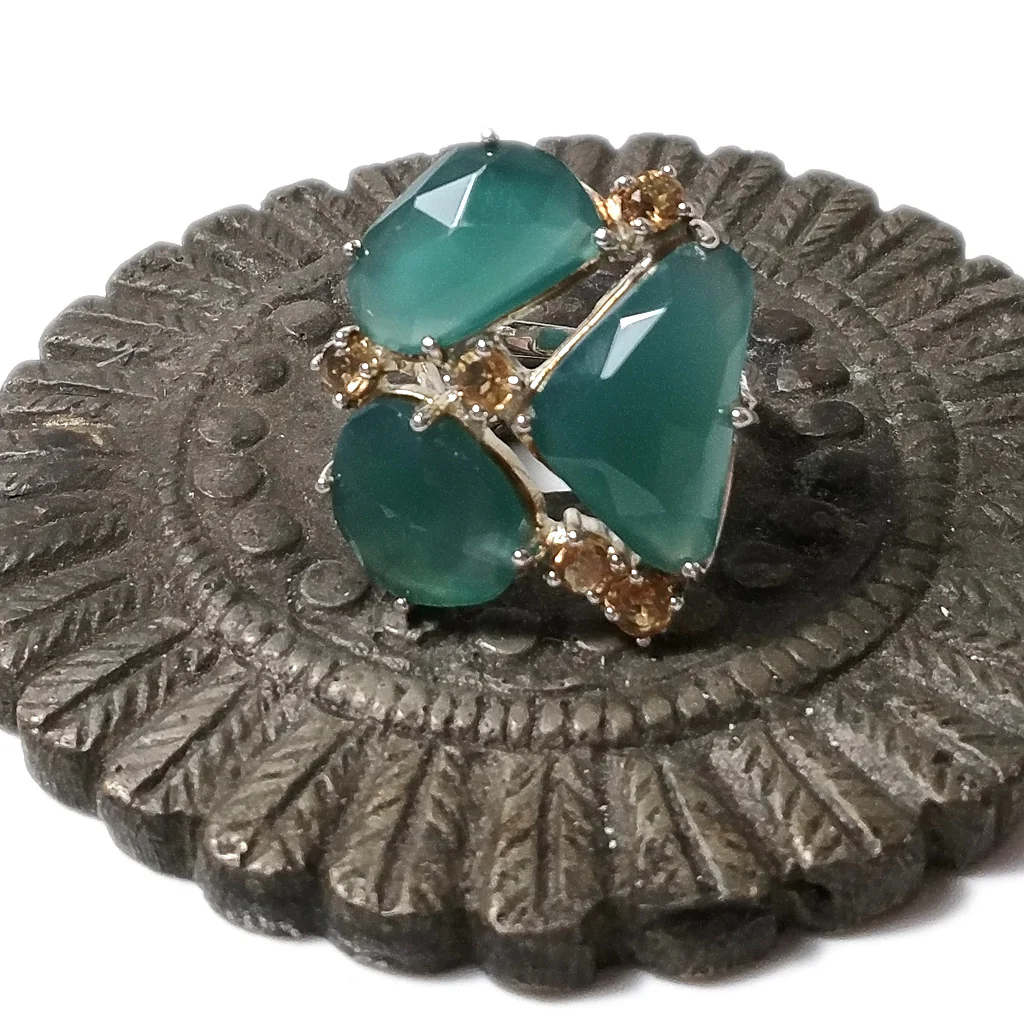Anello in argento 925 artigianale con pietre - TIFFANY - Image 8